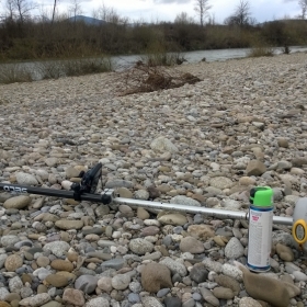 Zameranie priečnych profilov rieky Váh, pre spracovanie bilancie Q100